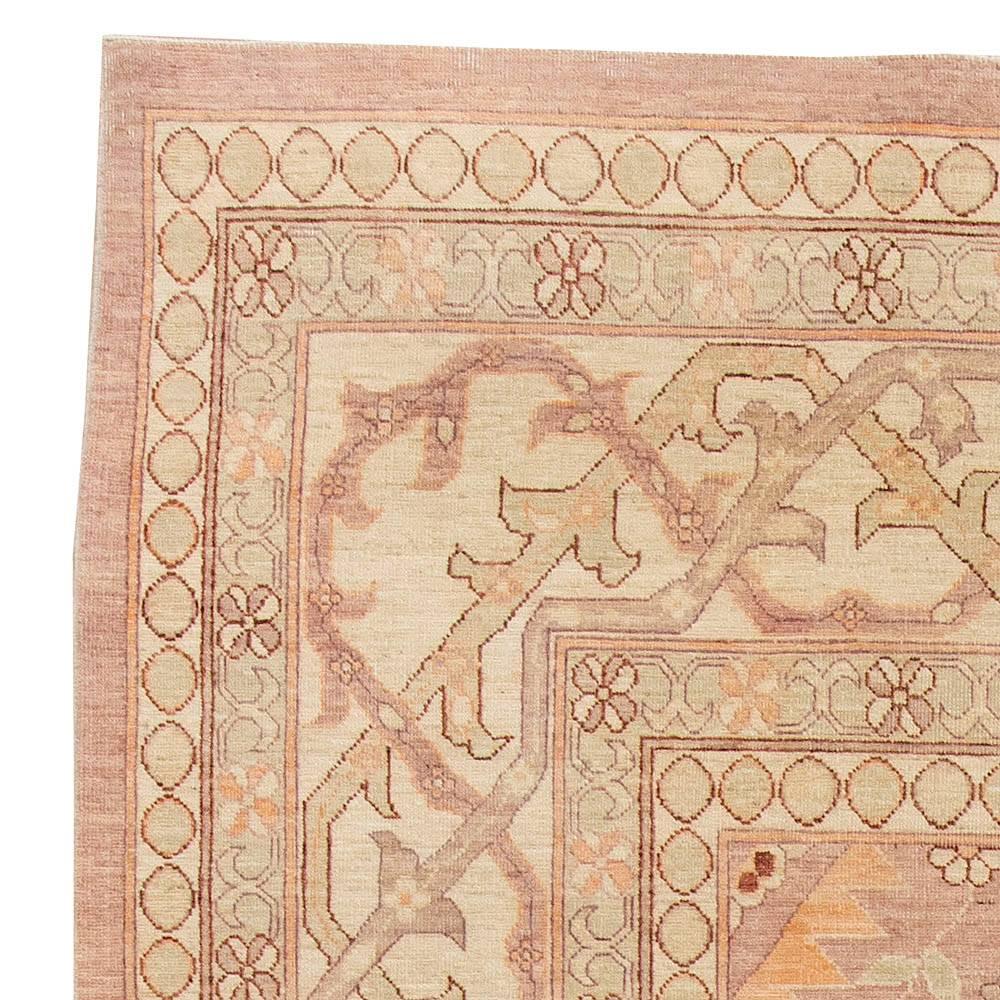 Traditional Oriental Inspired Tabriz Beige Wool Rug by Doris Leslie Blau For Sale 1