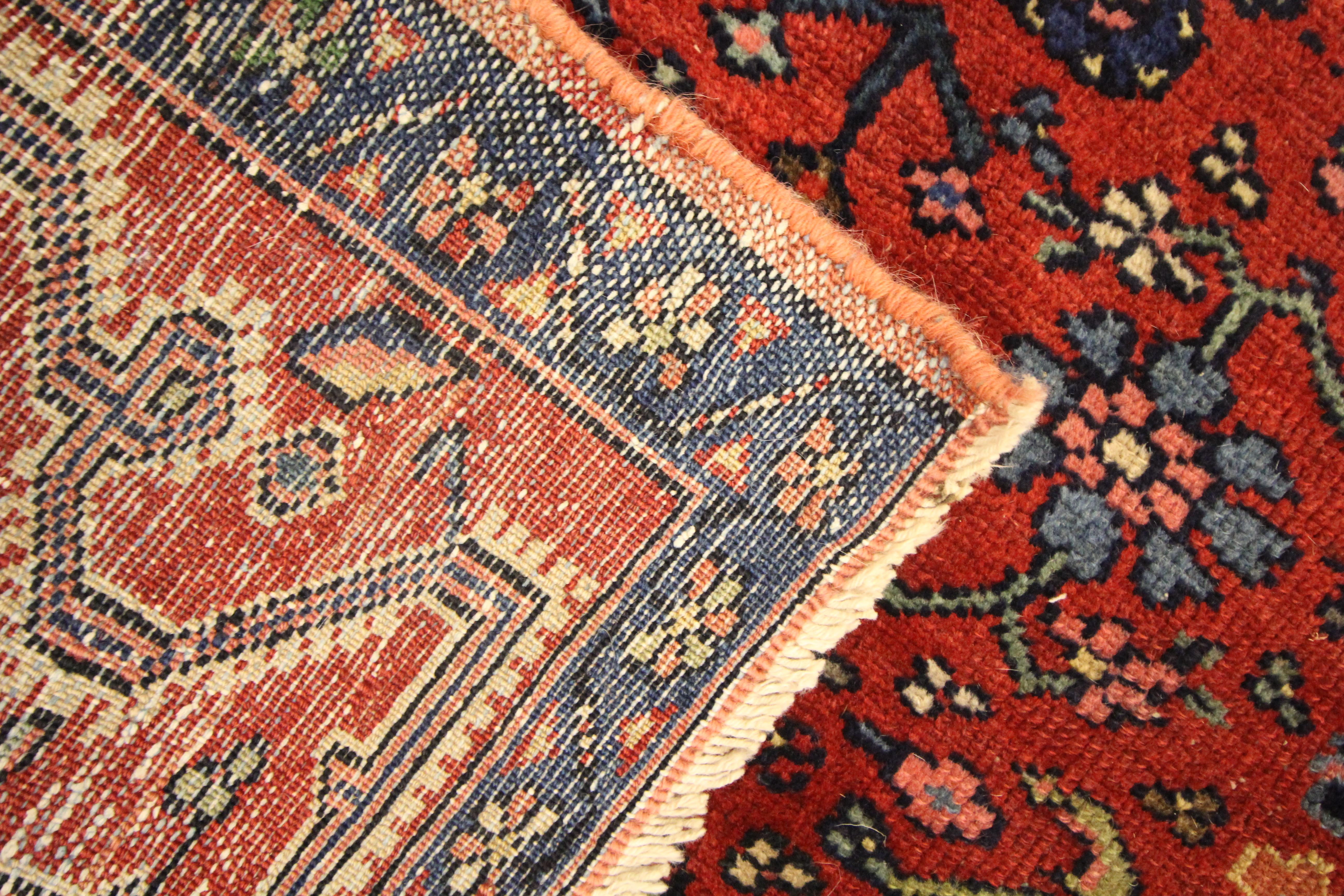 Traditioneller Orientteppich Rost Antiker Teppich Handgewebter Wollteppich im Angebot 2