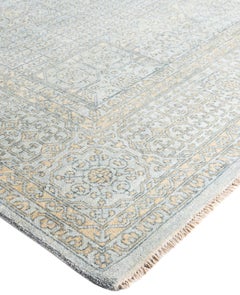 Traditional Oriental Wool Hand Knotted Gray Area Rug 8' 1" x 10' 1"