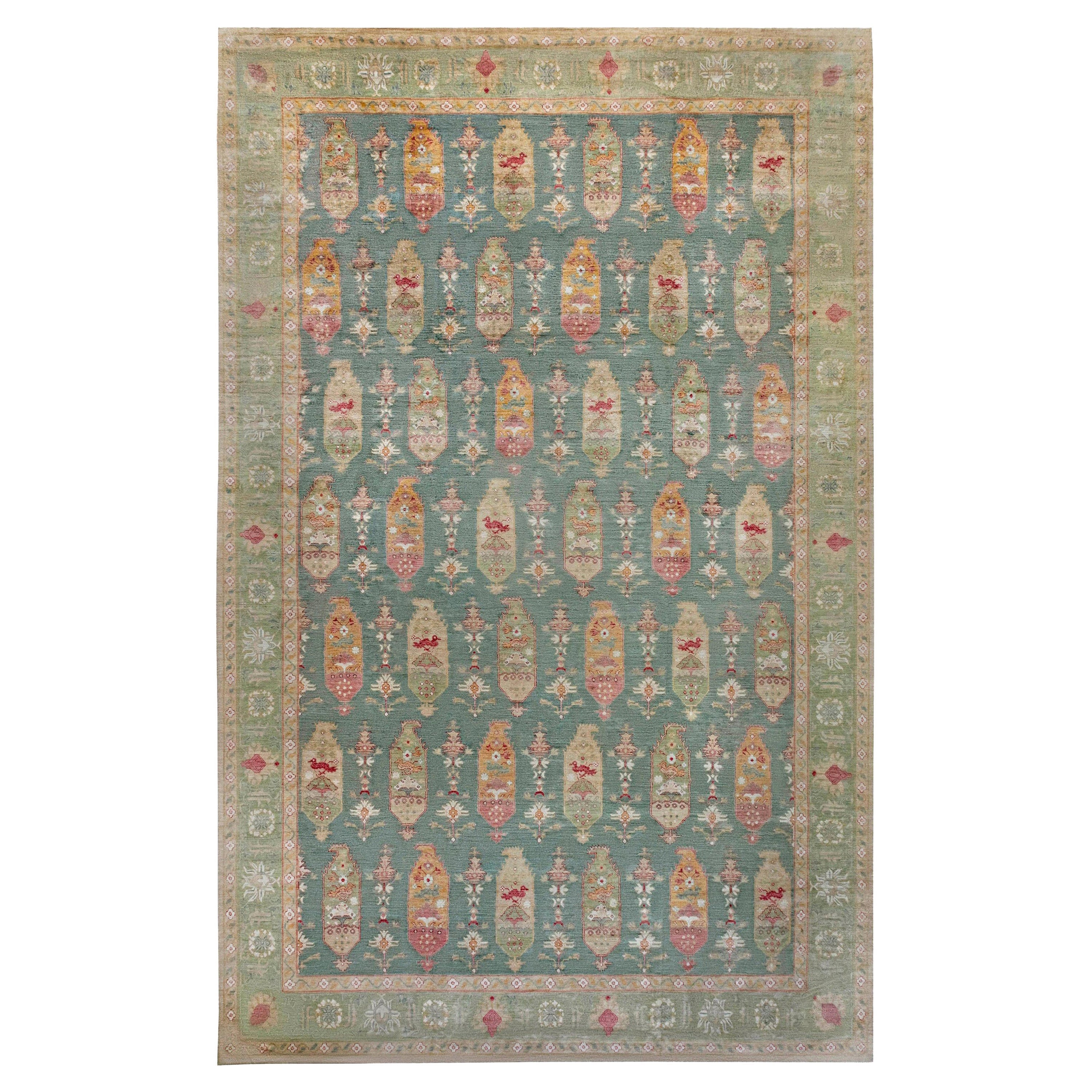 Traditional Oushak Design Rug by Doris Leslie Blau For Sale