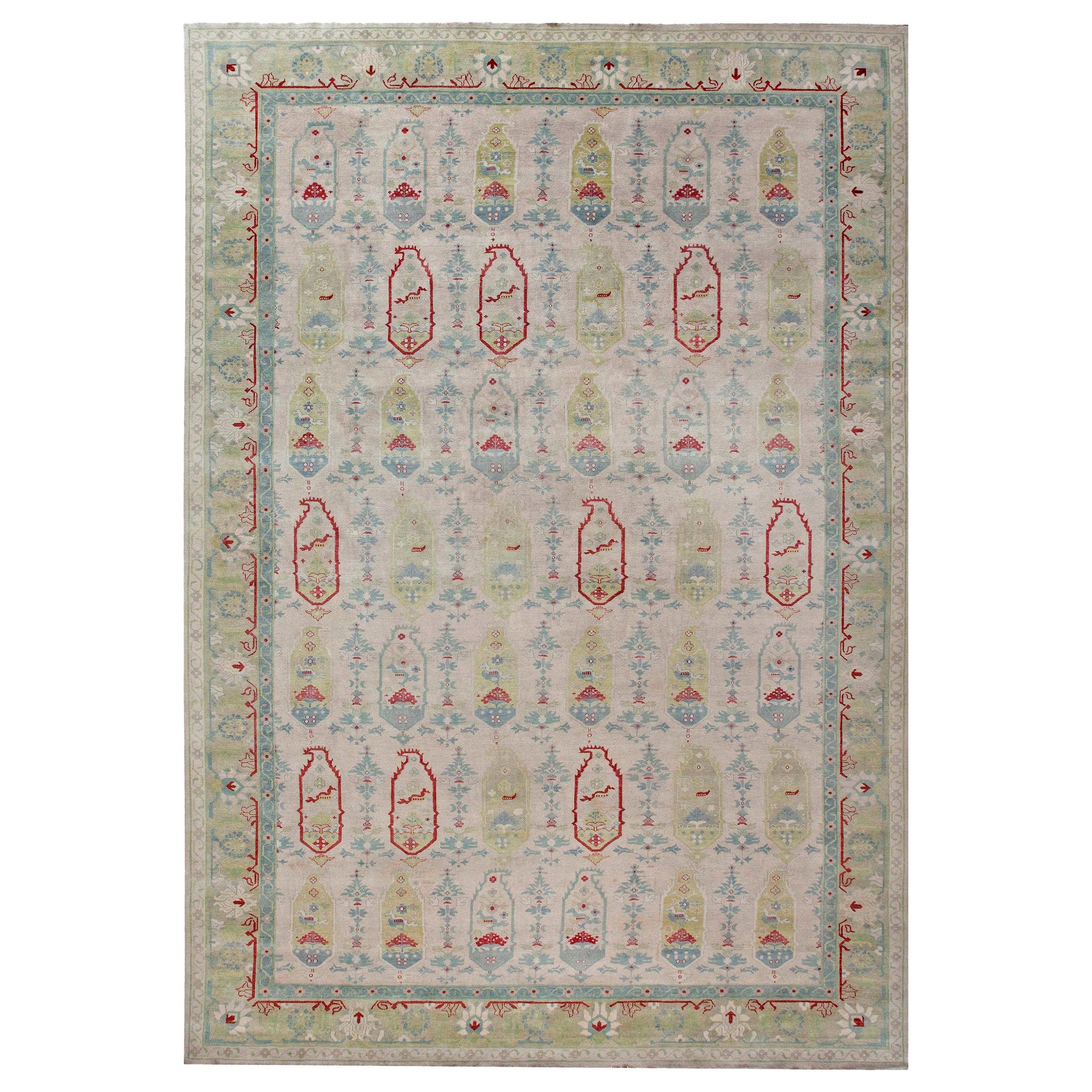 Traditioneller Oushak-Design-Teppich von Doris Leslie Blau