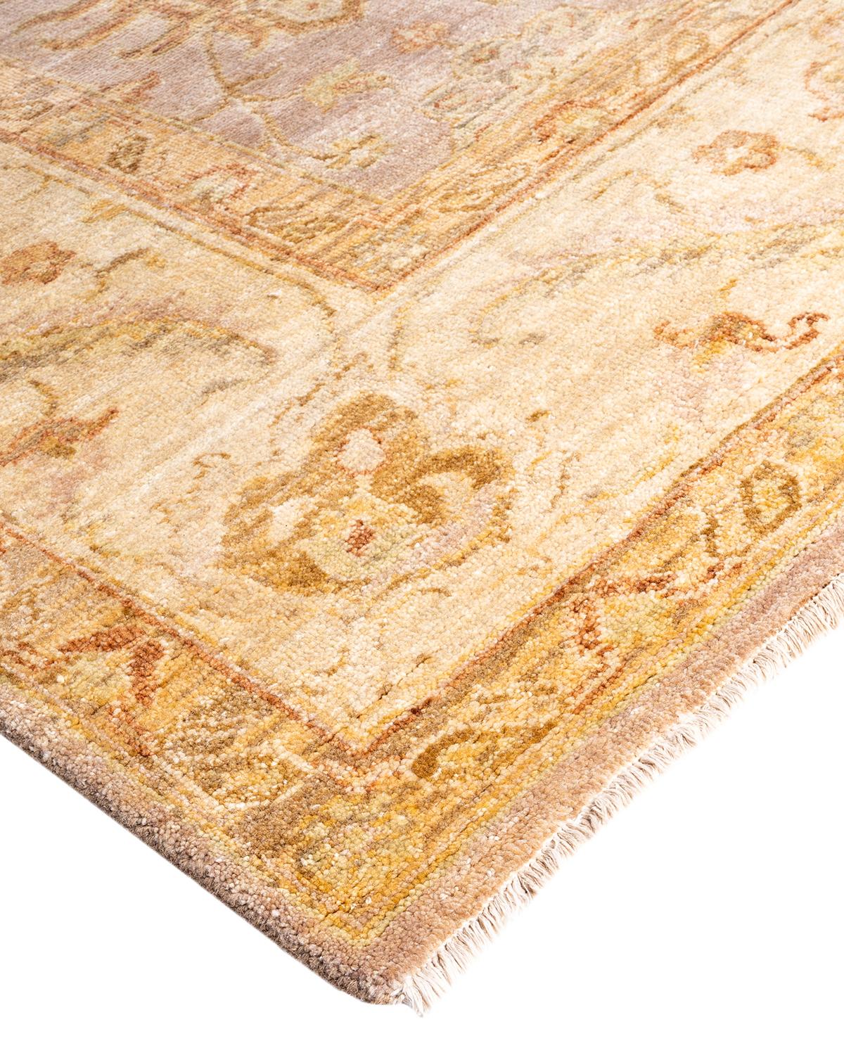 Originating centuries ago in what is now Turkey, Oushak rugs have long been sought after for their intricate patterns, lush yet subtle colors, and soft luster. These rugs continue that tradition. Hand-knotted of wool by skilled artisans, they will