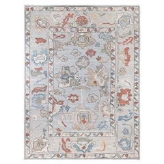Traditional Oushak Hand Knotted Wool Beige Area Rug 9' 0" x 12' 0"