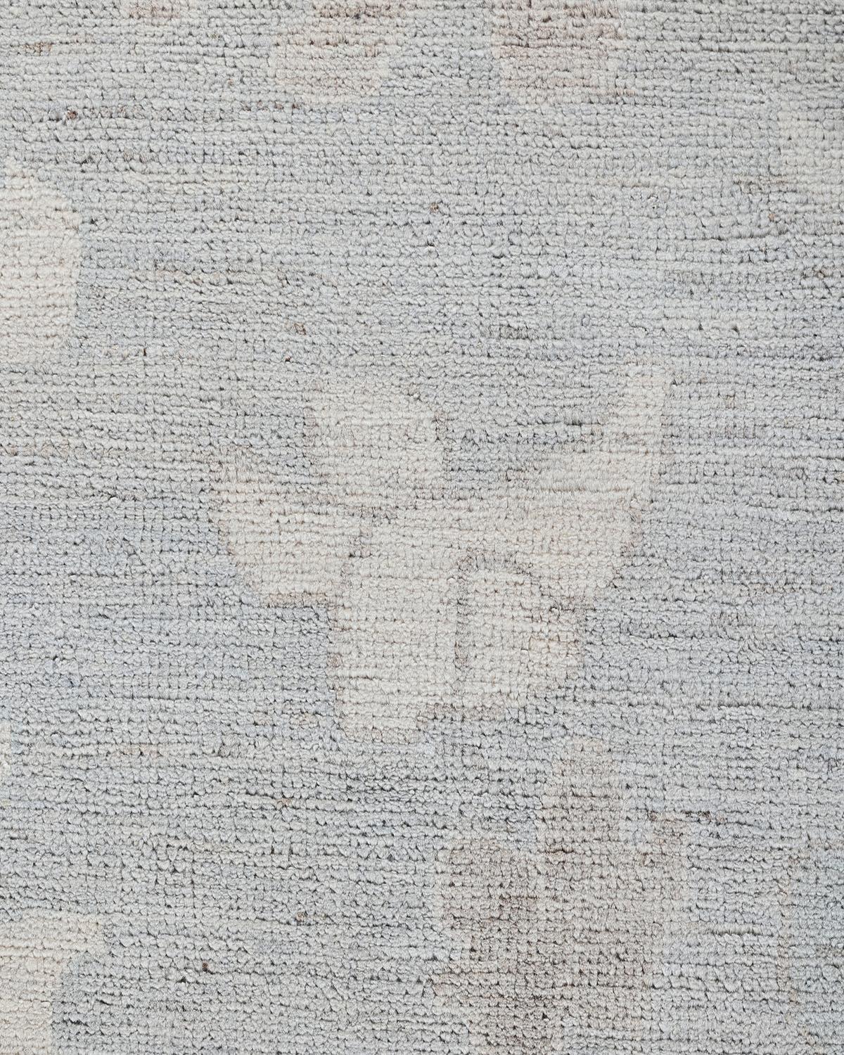 Pakistanais Tapis traditionnel Oushak noué à la main ivoire 7' 10