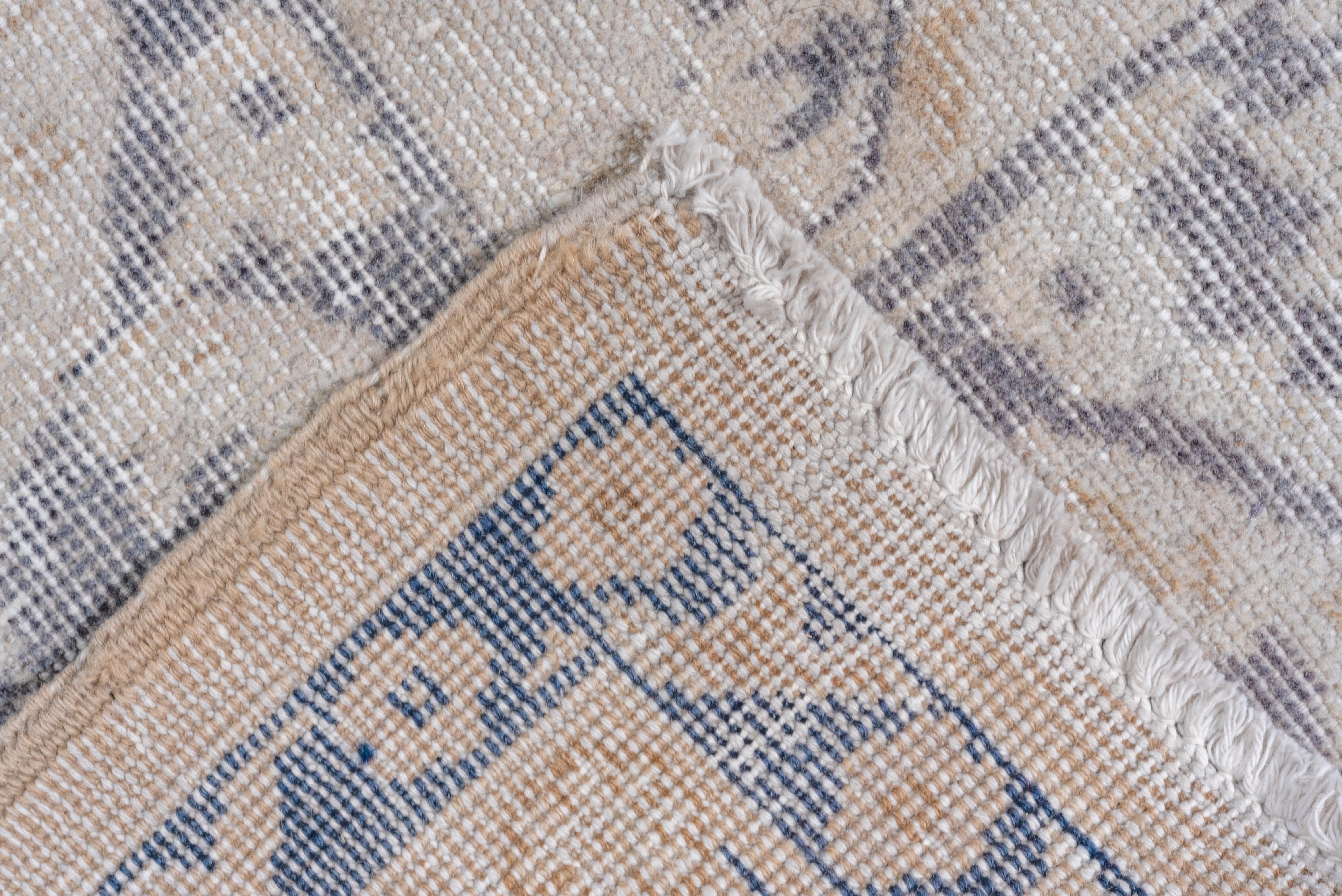 Traditioneller Oushak in Grau und Blau im Zustand „Hervorragend“ im Angebot in New York, NY