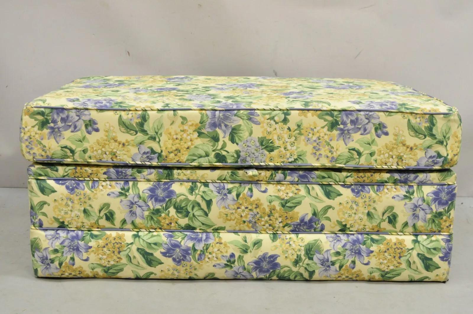yellow storage ottomans