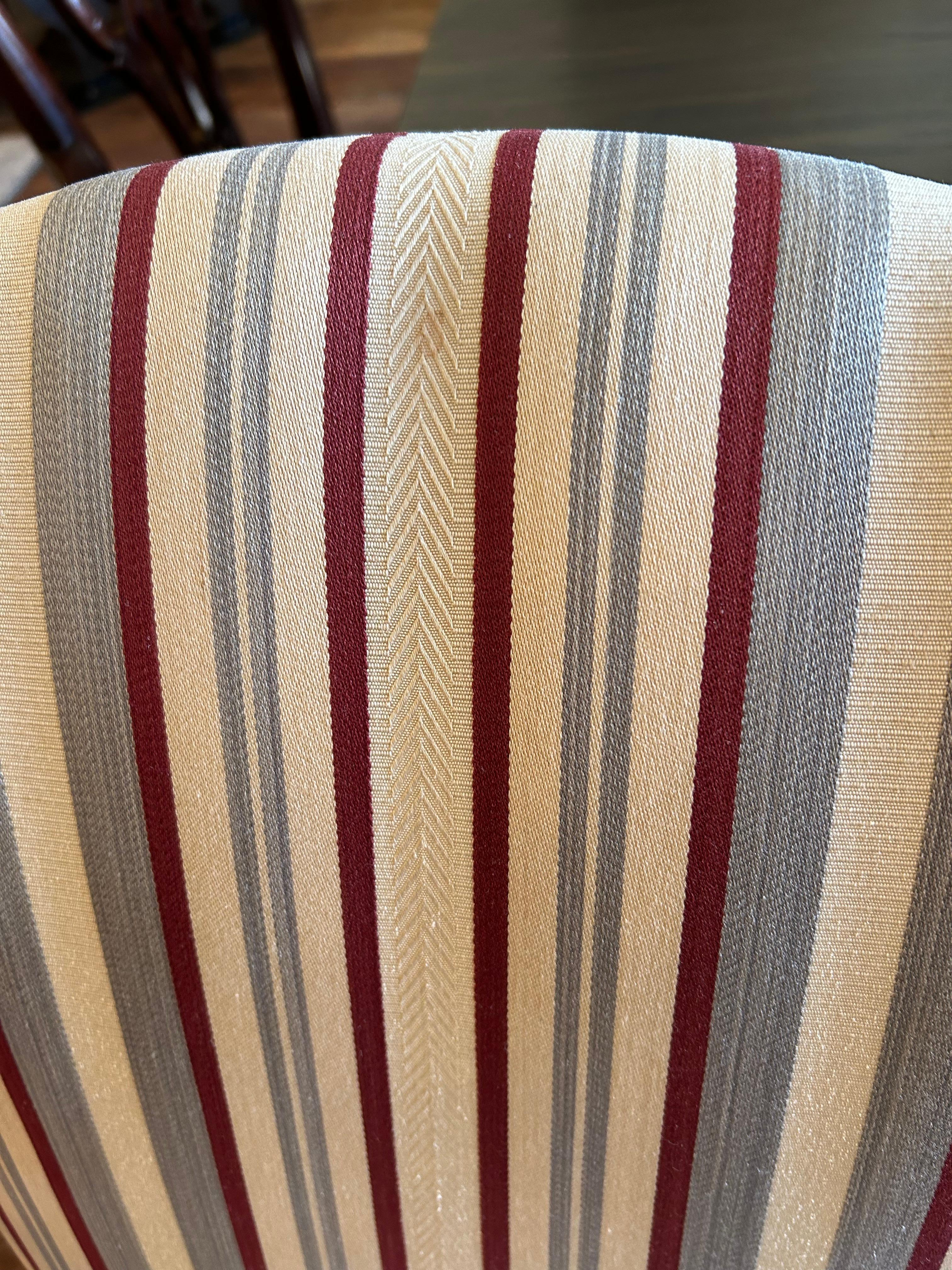 Traditionelles Paar Mahagoni & gepolsterte Armstühle (Regency) im Angebot