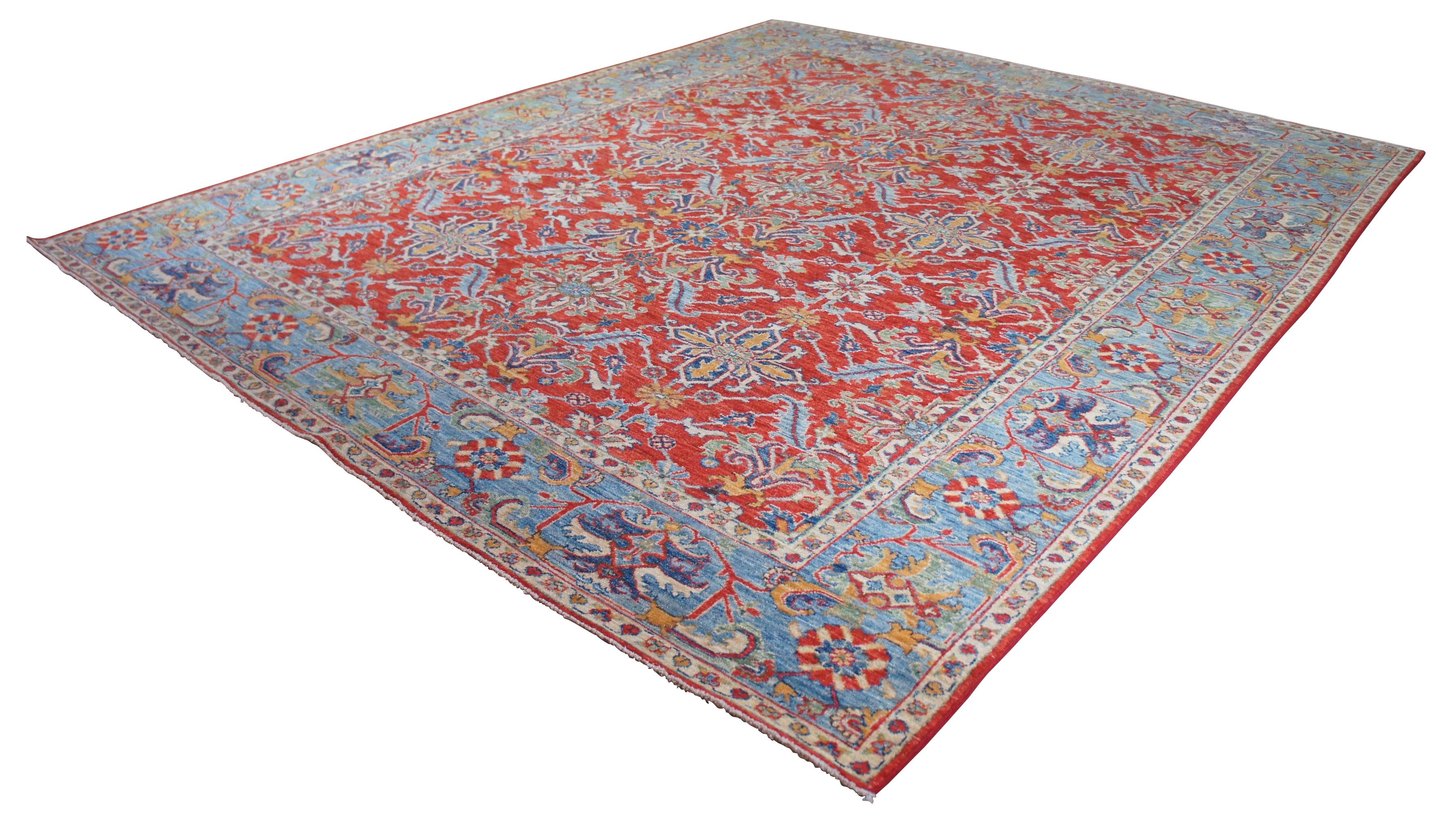 red and blue area rugs
