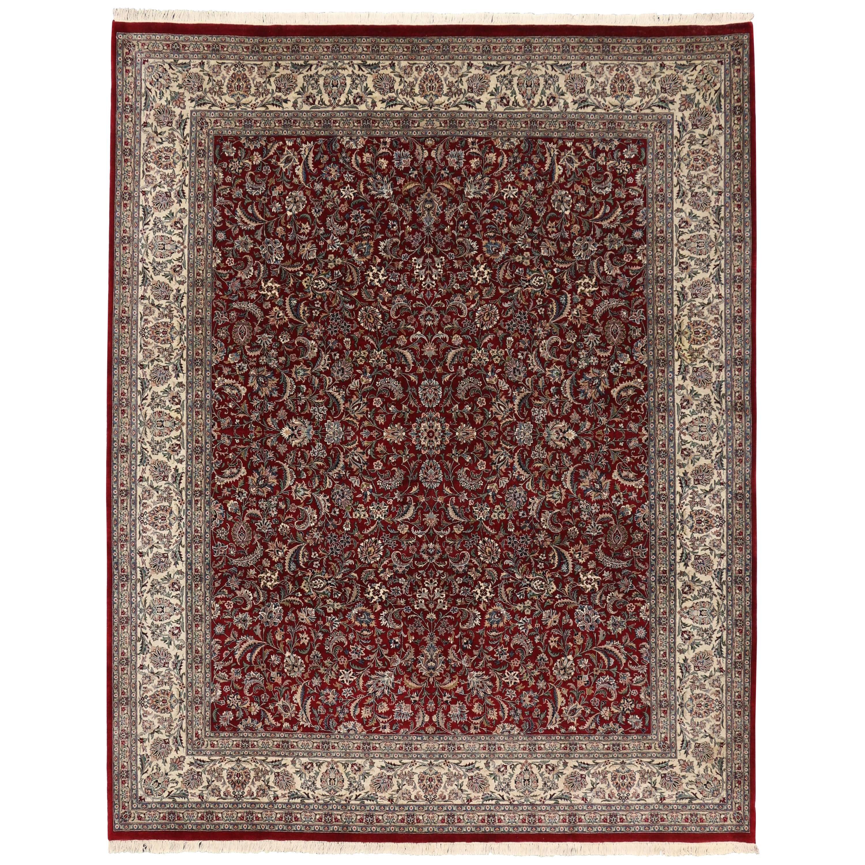 Traditional Pakistani Persian Style Rug with English Manor Tudor Style For Sale