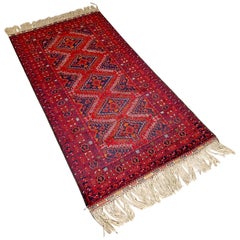 Traditional Pakistani Shiraz Wool Area Rug Carpet Rectangular Red Runner