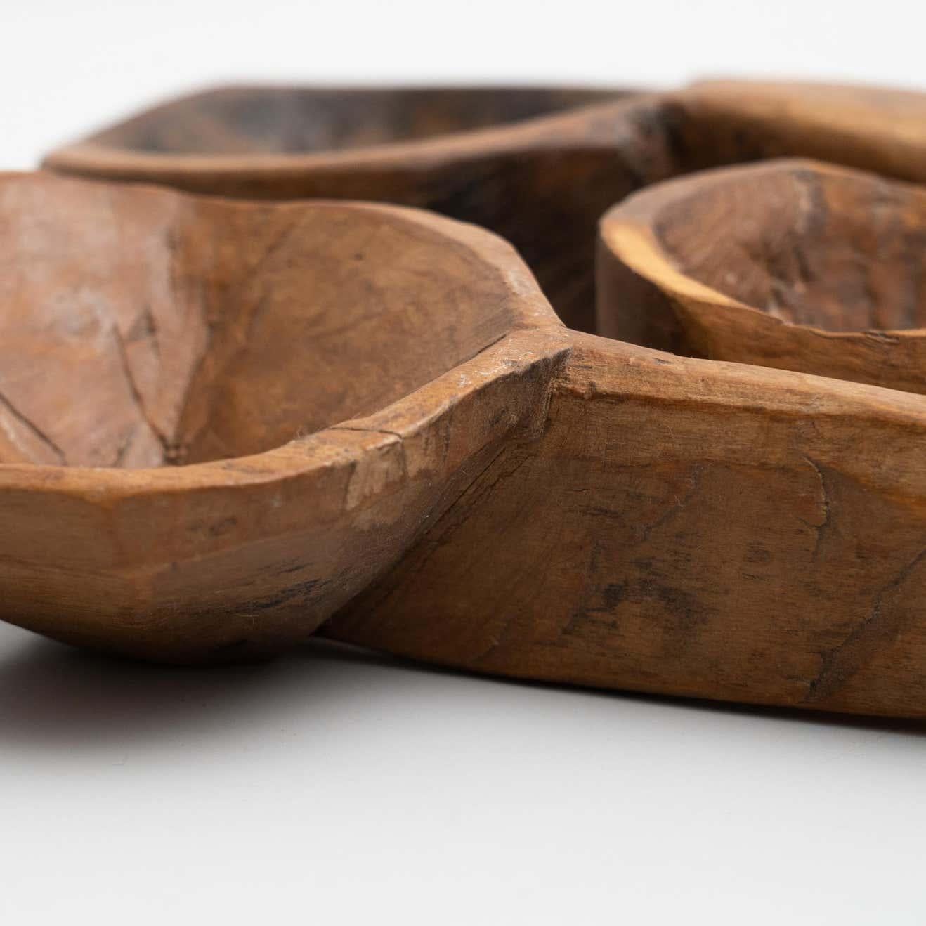 Set di cucchiai in legno intagliati a mano, tradizionale pastorale e primitivo - Spagna in vendita 6