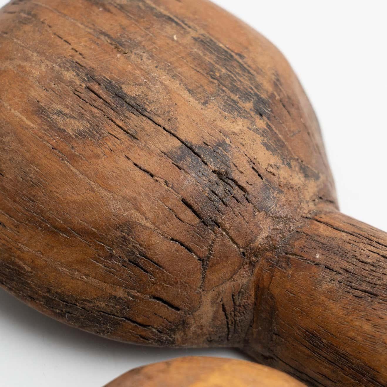 Set di cucchiai in legno intagliati a mano, tradizionale pastorale e primitivo - Spagna in vendita 2