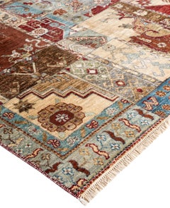 Traditional Patchwork Wool Hand Knotted Multi Area Rug 9' 0" x 12' 0"