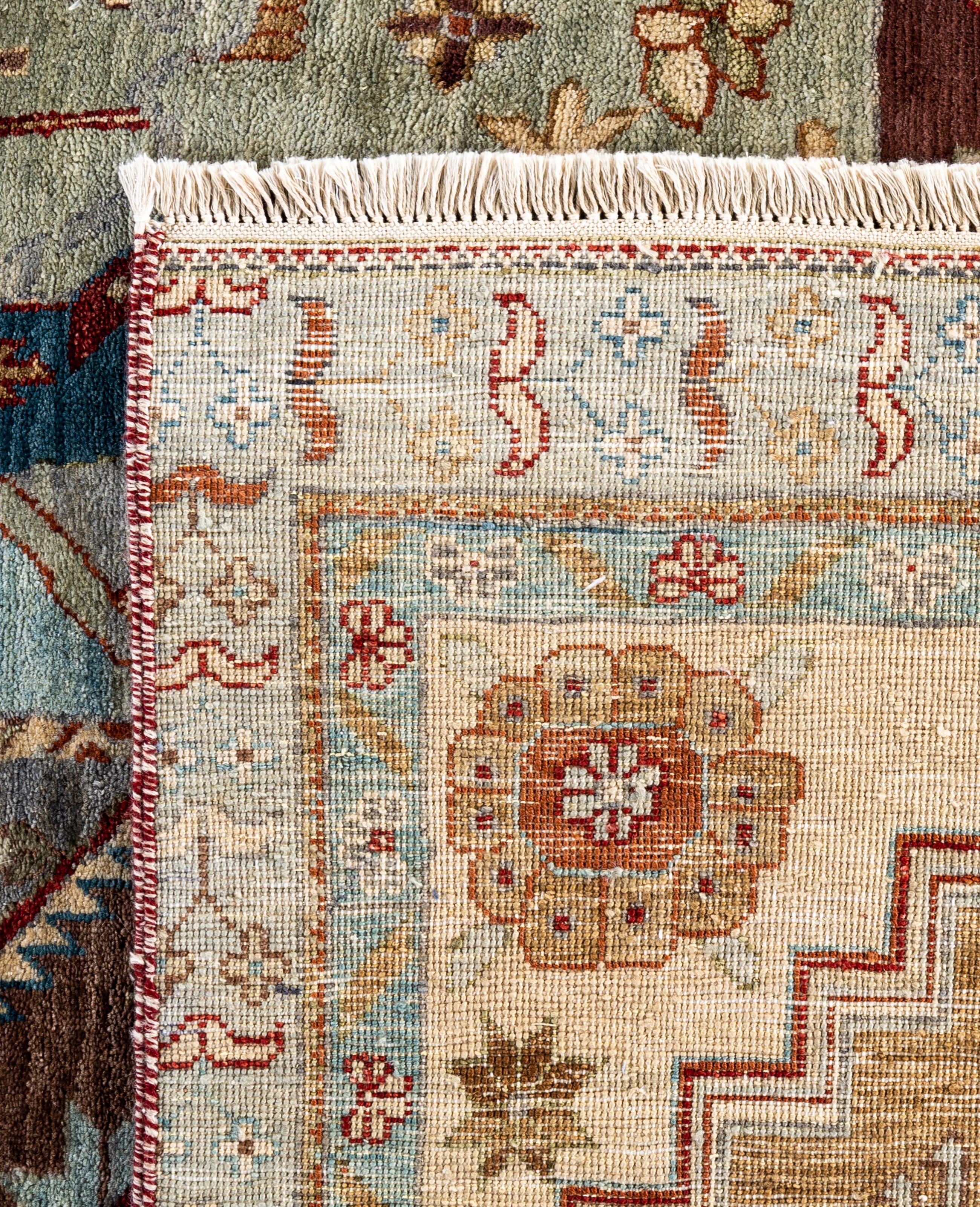 Traditional Patchwork Wool Hand Knotted Multi Area Rugs 9' 0