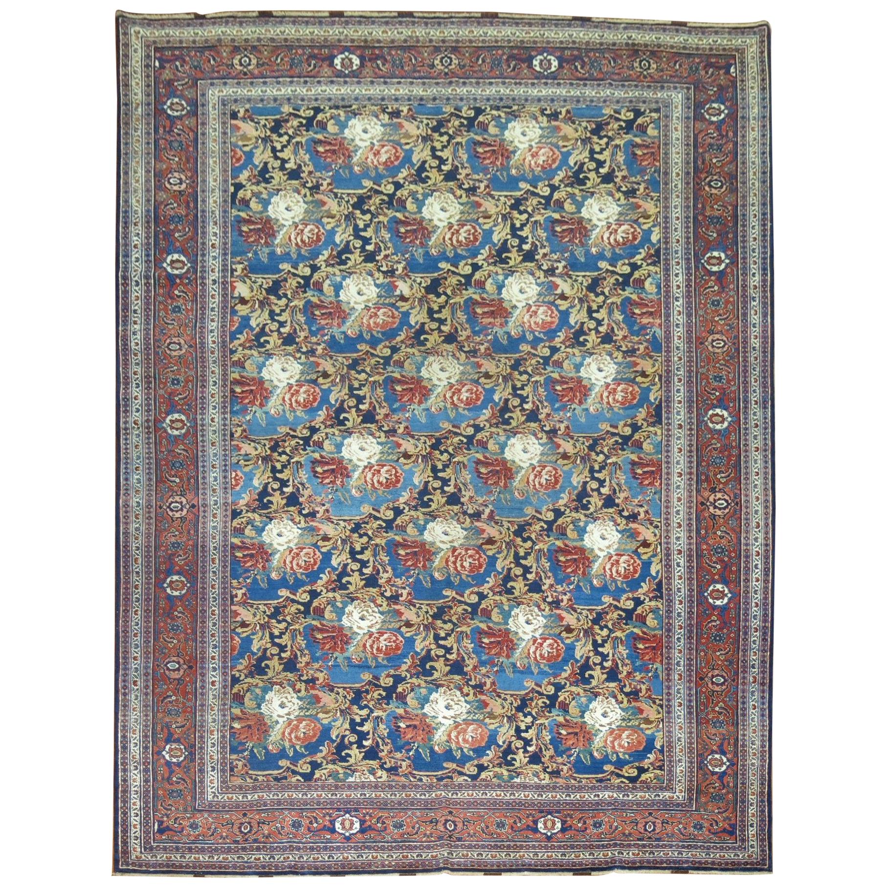 Traditional Persian Bidjar Floral Rug