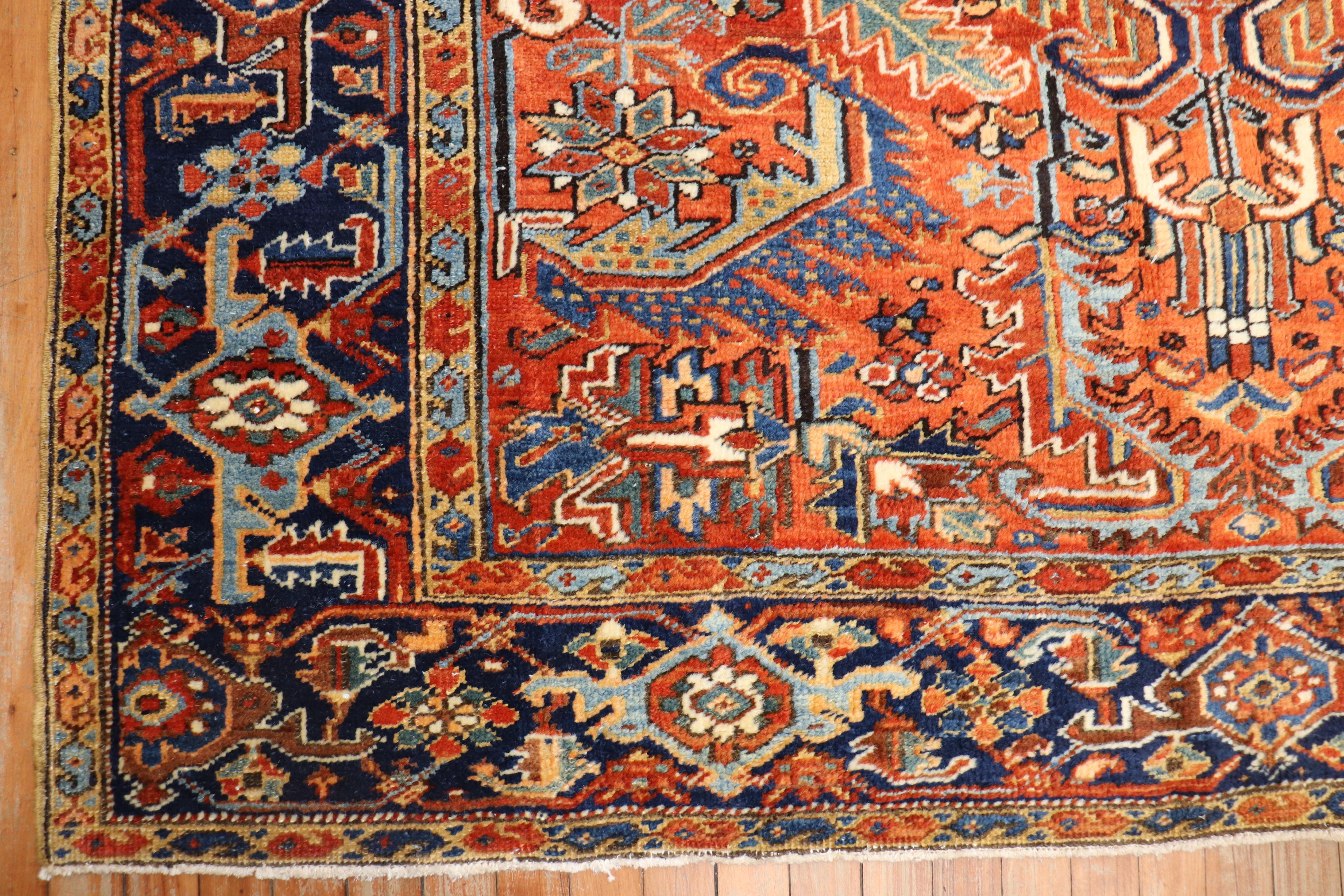 Traditional Persian Heriz Intermediate Rug In Good Condition In New York, NY