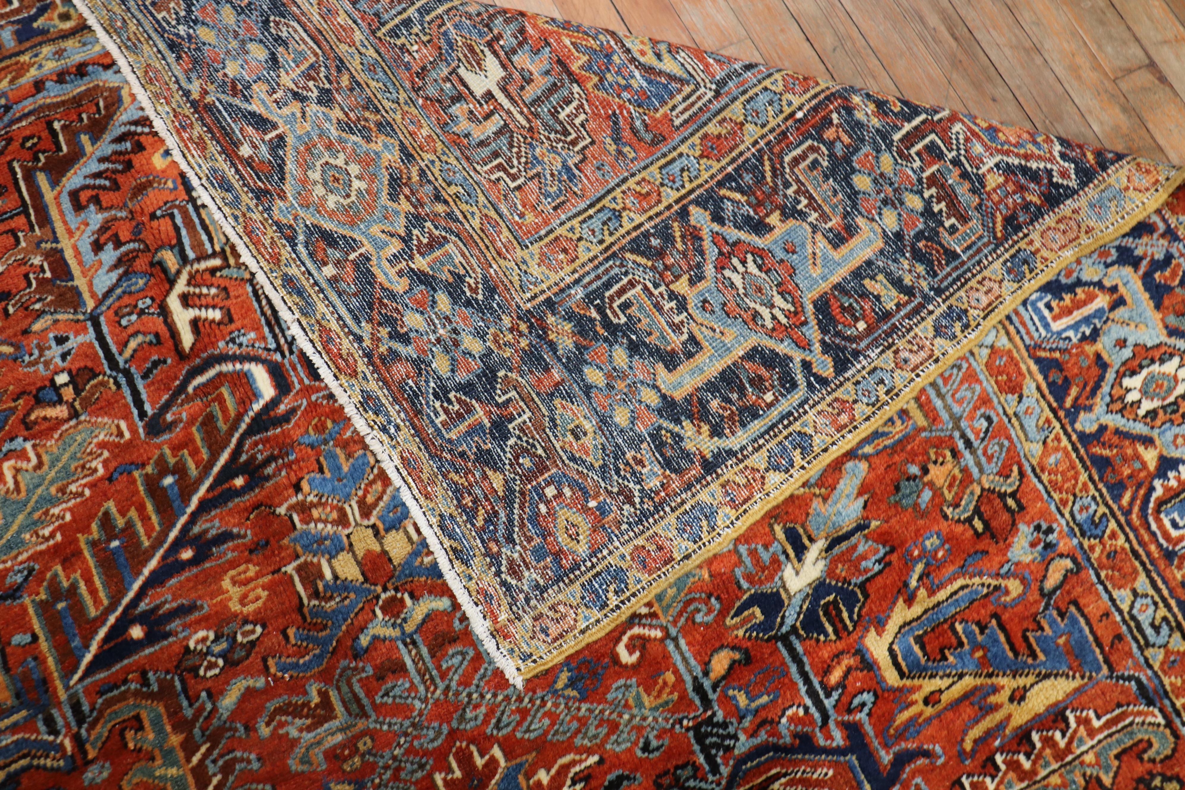 Traditional Persian Heriz Intermediate Rug 2