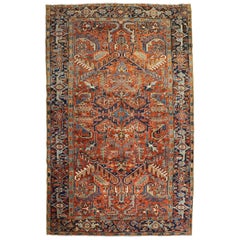 Traditional Persian Heriz Intermediate Rug