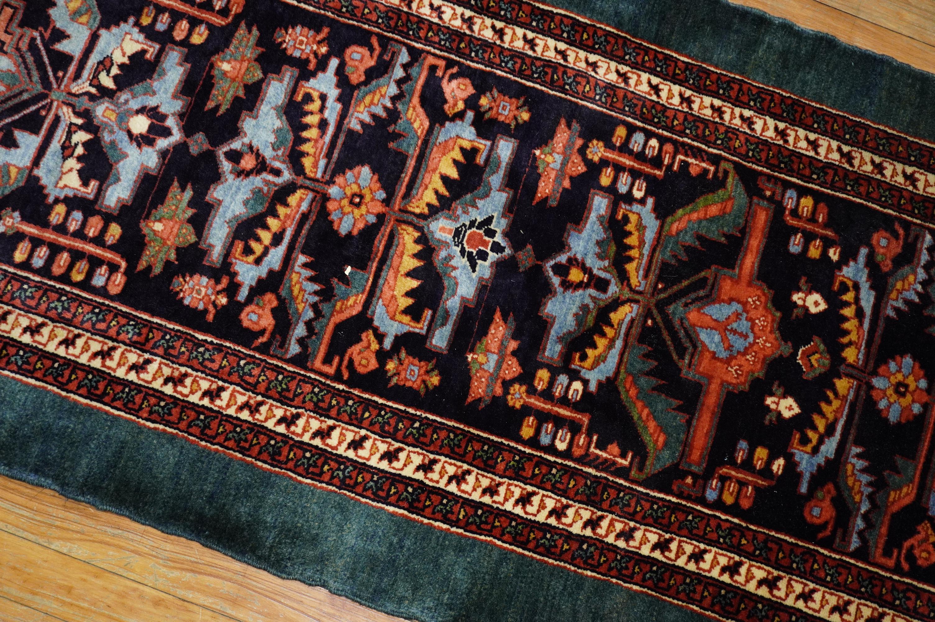 Hand-Woven Traditional Persian Kashkuli Runner For Sale
