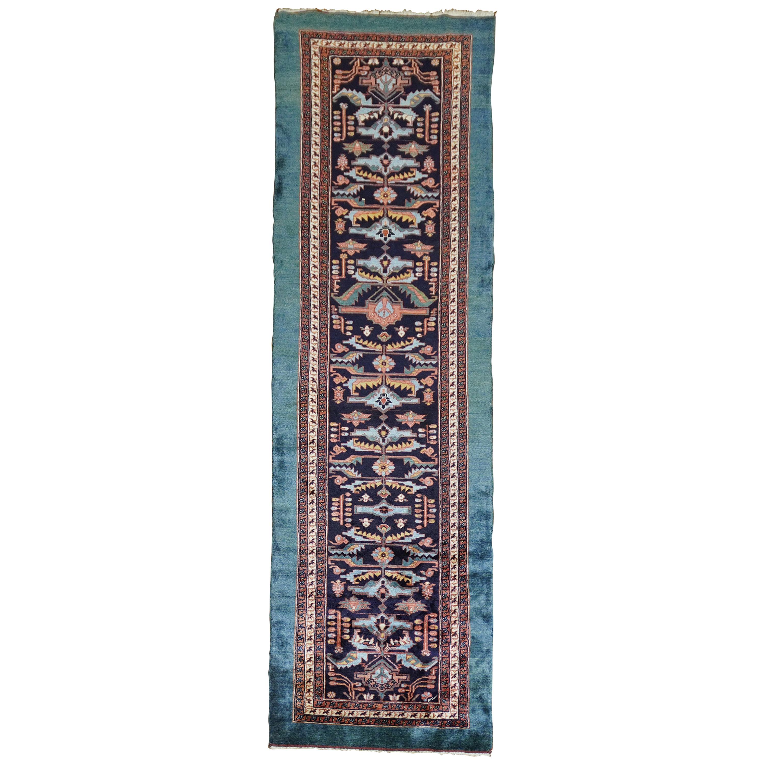 Tapis de couloir traditionnel persan Kashkuli en vente