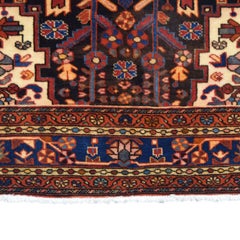 Traditional 1940s Wool Persian Nahavand Rug, 5' x 7'