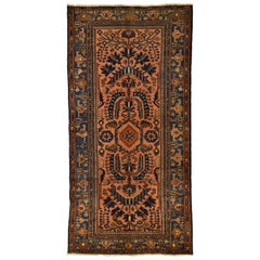 Tapis persan Lilihan des années 1910, rose et bleu, 3' x 6'