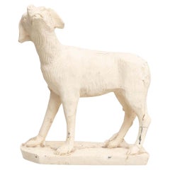 Traditional Plaster Figure of a Dog, circa 1950