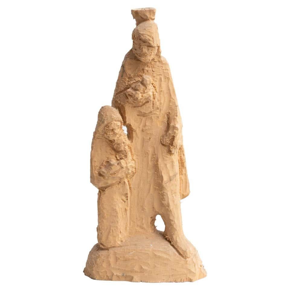 Traditional Preliminary Sketch Wooden Sculpture For Sale 7