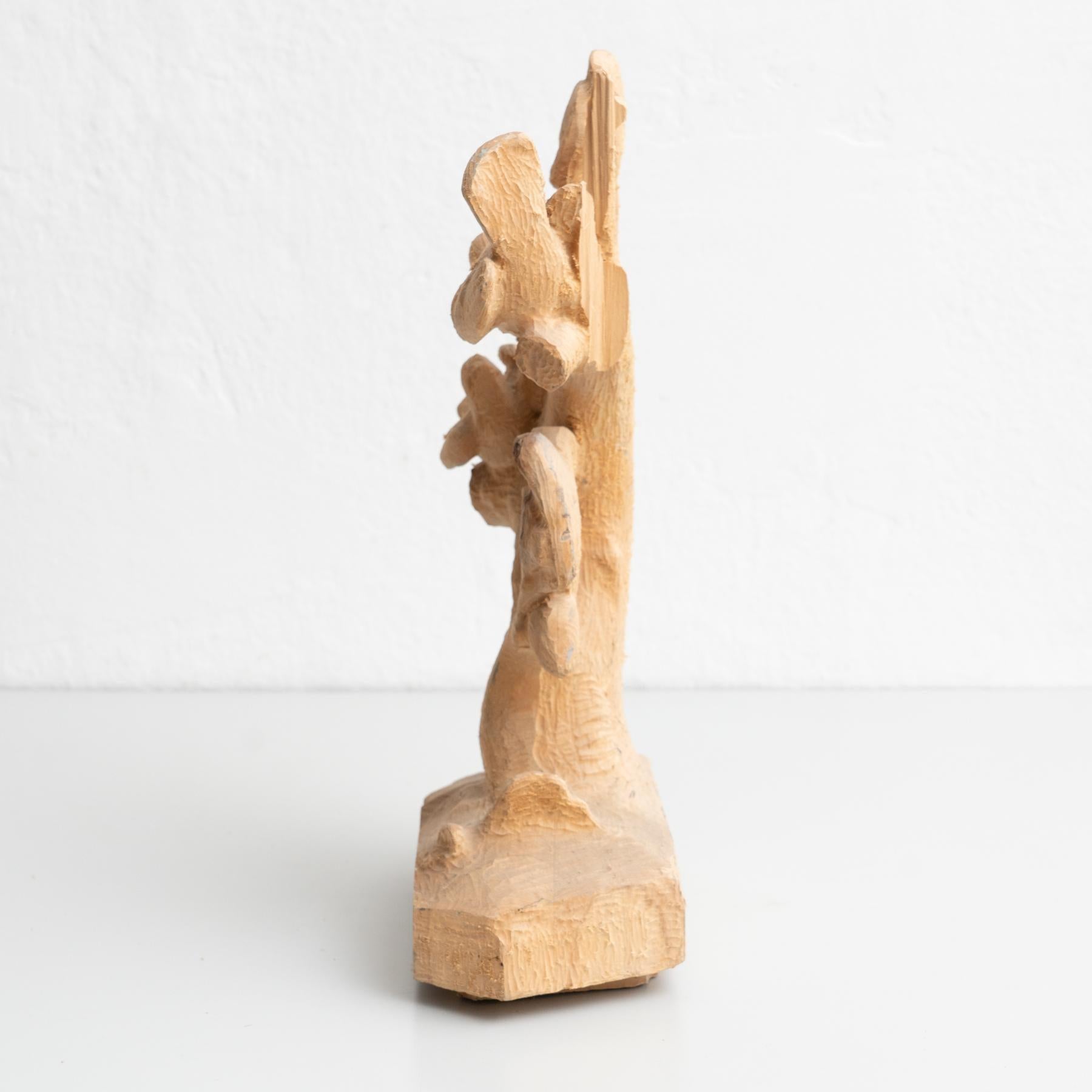 Traditional Preliminary Sketch Wooden Sculpture of a Tree For Sale 8