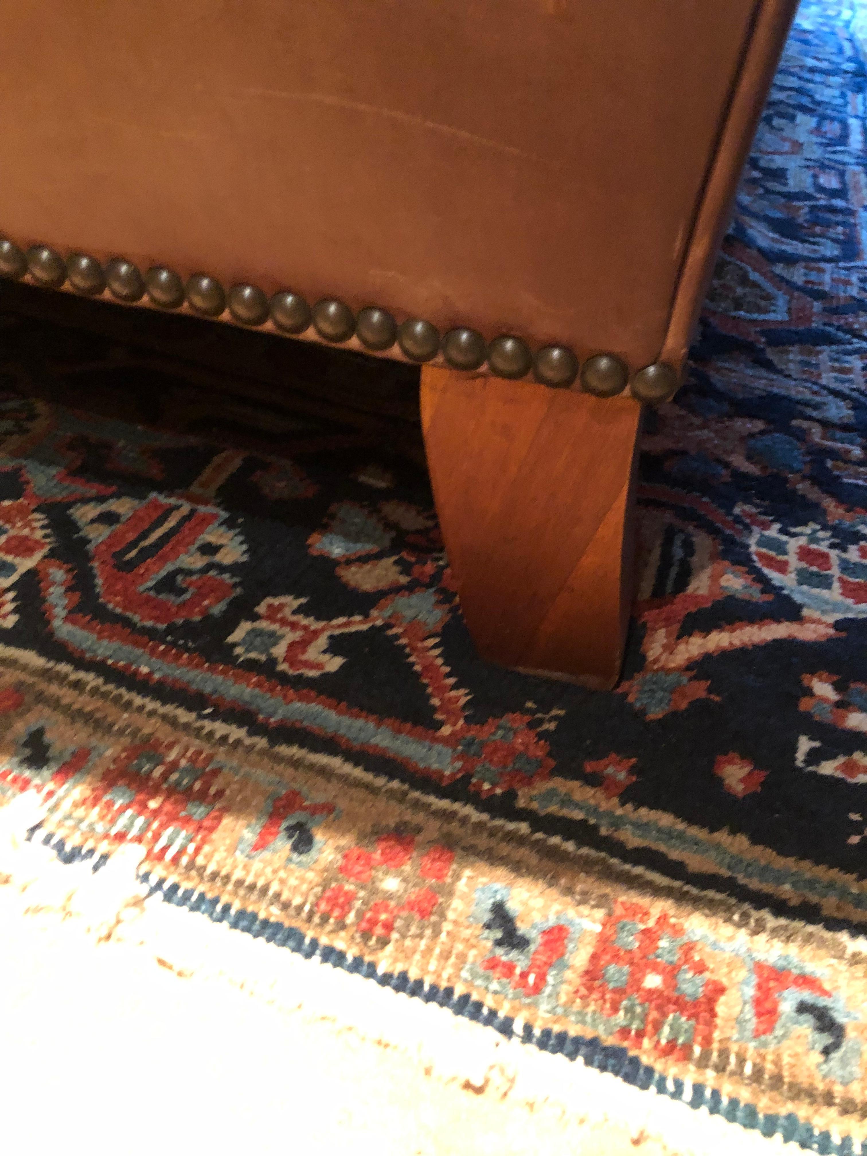 Canapé traditionnel Ralph Lauren Aran Isles en cuir de selle 6