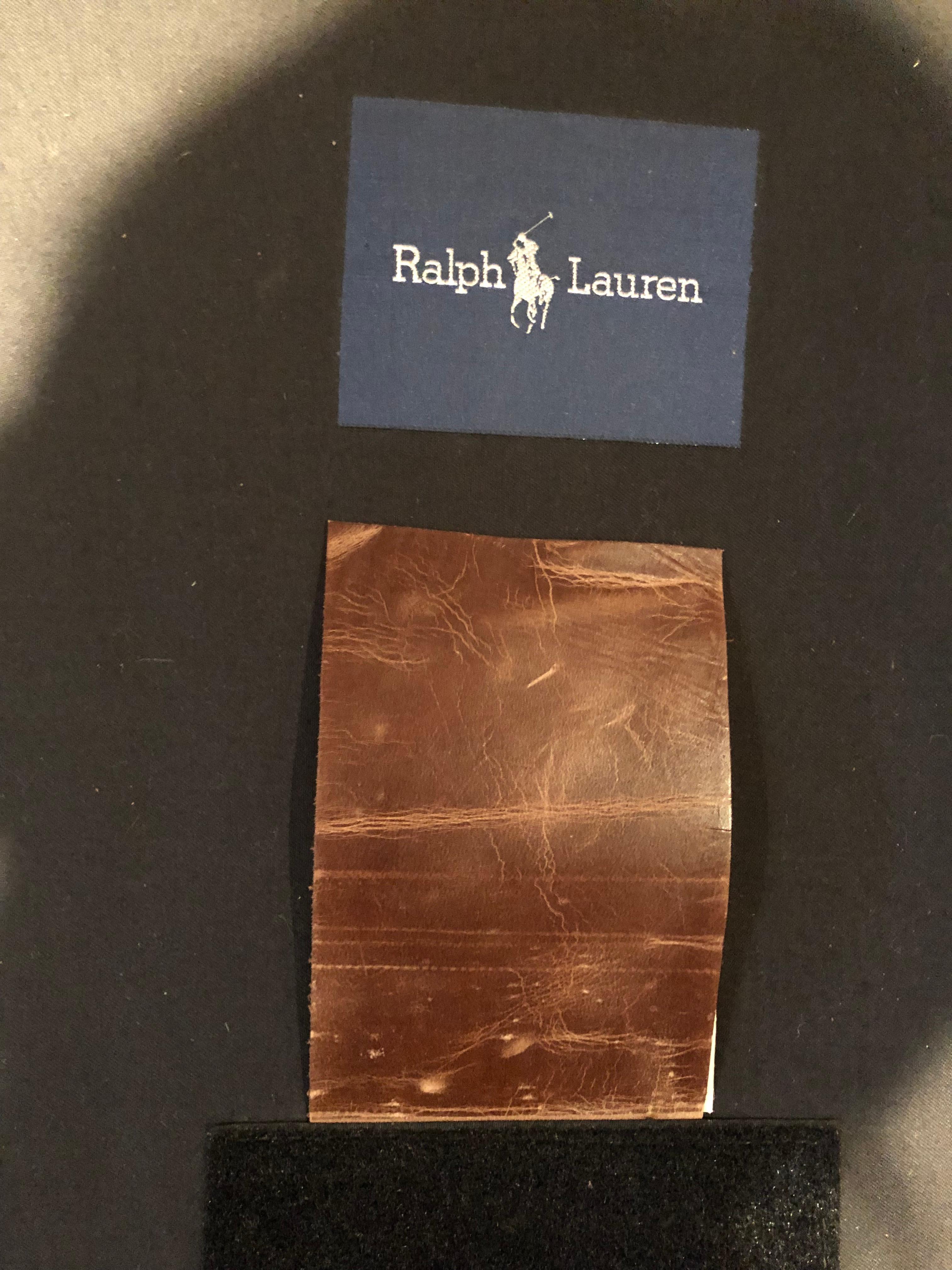 Canapé traditionnel Ralph Lauren Aran Isles en cuir de selle 7