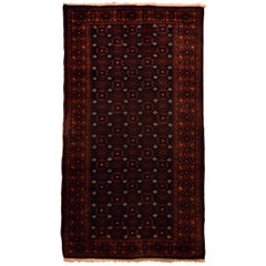 Traditional 1940s Persian Balouchi Rug, 4x6