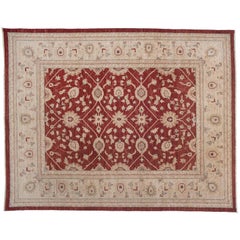 Traditional Red Pakistani Floral With Border Design