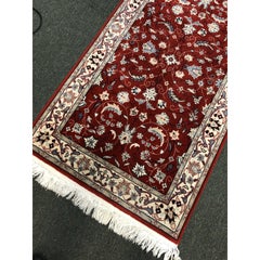 Traditional Red Wool and Silk Runner