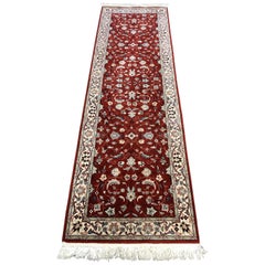 Traditional Red Wool and Silk Runner