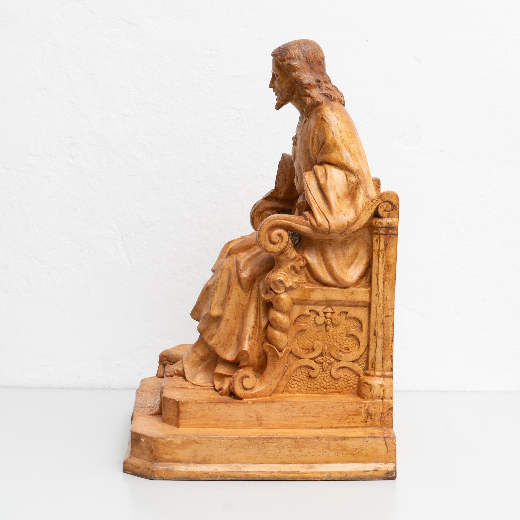 Wood Traditional Religious Jesus Christ Sculpture For Sale