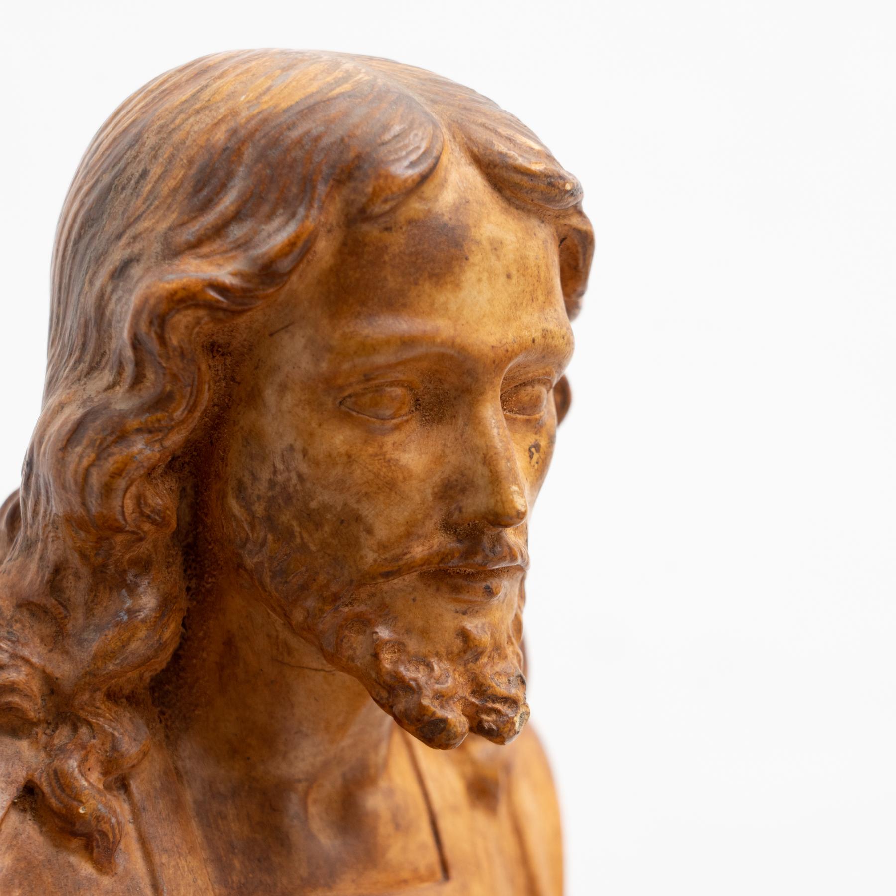 Hand-Carved Traditional Religious Jesus Christ Sculpture For Sale