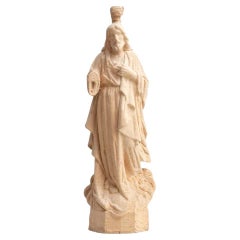 Traditional Religious Turned Jesus Christ Wooden Sculpture