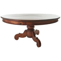 Traditional Round Mahogany Pedestal Dining Table