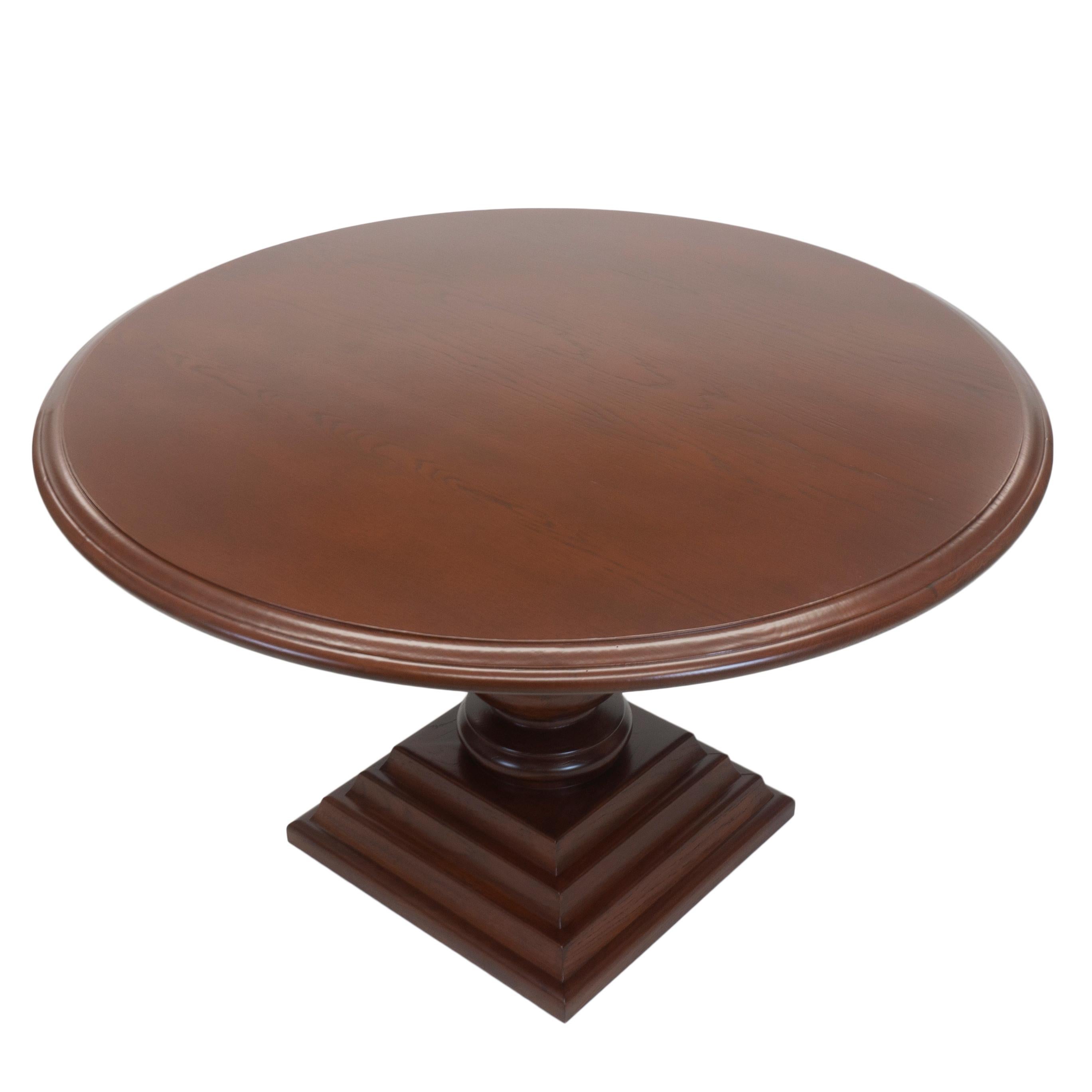 traditional round dining table