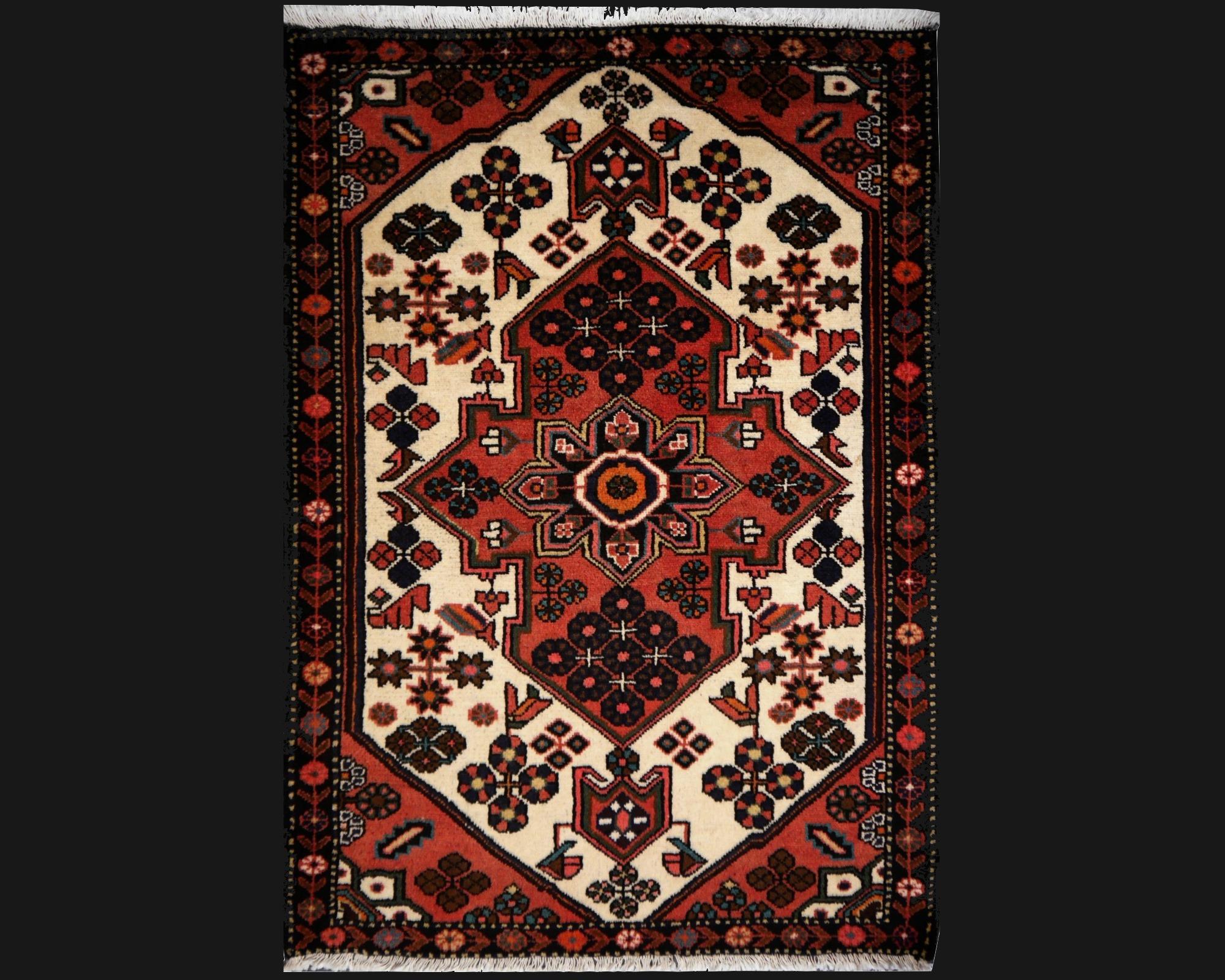 Traditional rug classic vintage wool hand knotted semi antique carpet Midcentury For Sale 1