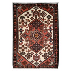 Traditional rug classic Retro wool hand knotted semi antique carpet Midcentury