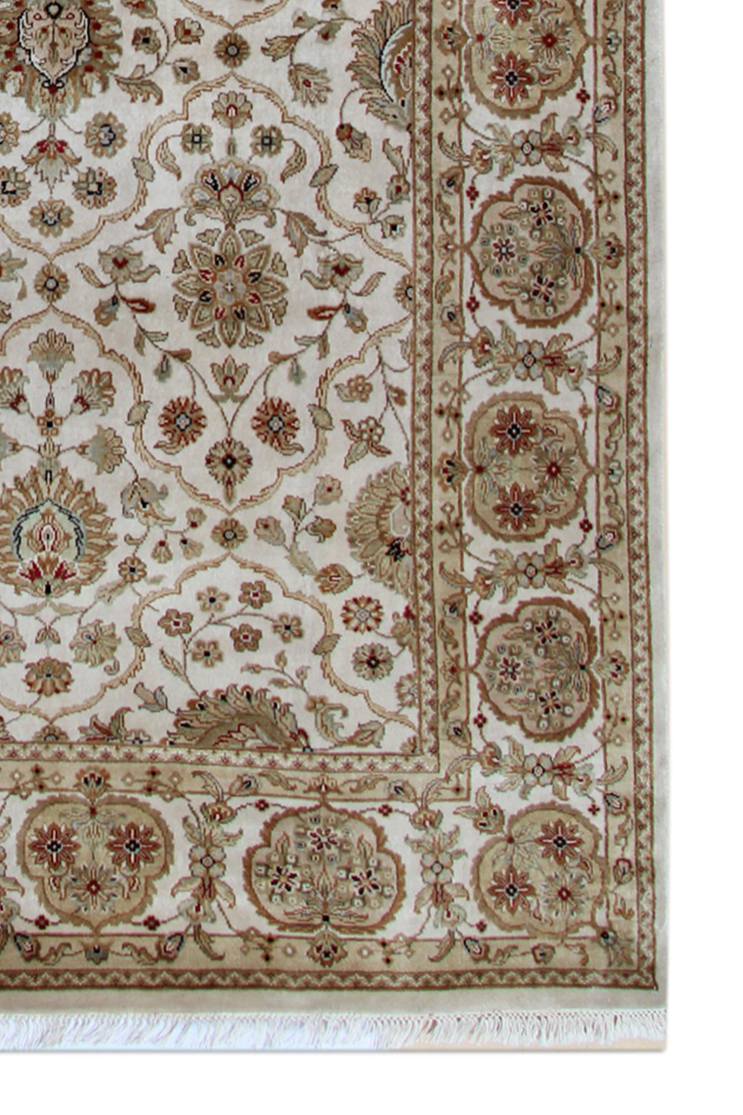 Afghan Traditional Rug Wool Ziegler Style Carpet Handmade Oriental Area Rug For Sale