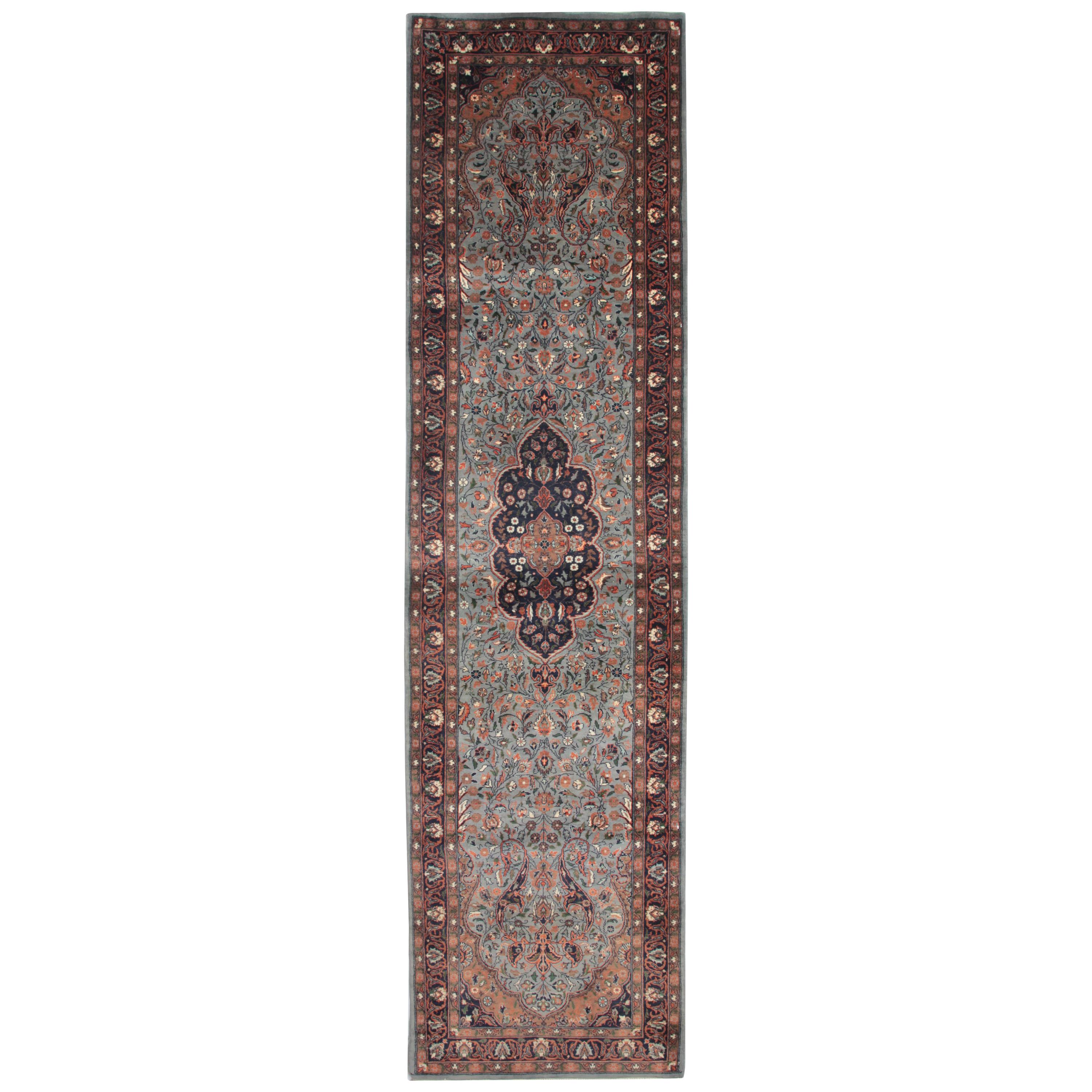 Traditional Rugs, Carpet Runners of Rugs Area, Indian Rugs, Blue Runner Rug