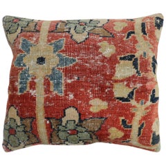 Traditional Rust Color Persian Mahal Rug Pillow