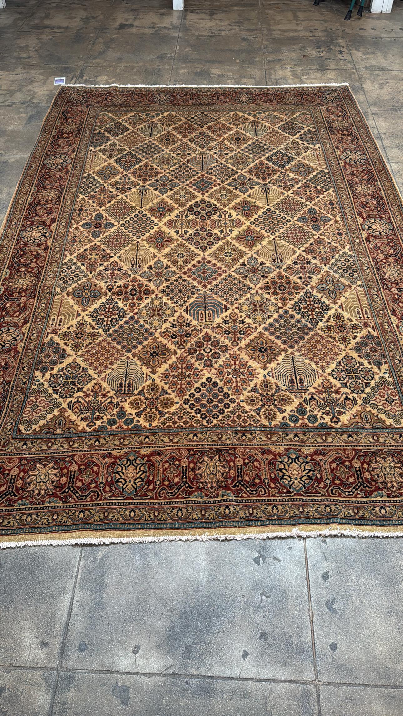 Sarouk Farahan Tapis traditionnel Sarouk de style persan 6'6