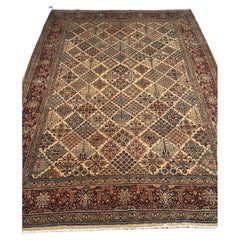 Tapis traditionnel Sarouk de style persan 6'6" X 10'.