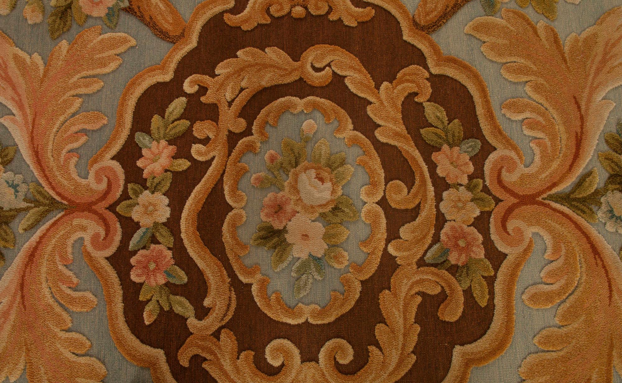 Modern Savonnerie-Inspired Wool Rug with Sculpted High-Low Texture by Doris Leslie Blau.
Size: 15'7