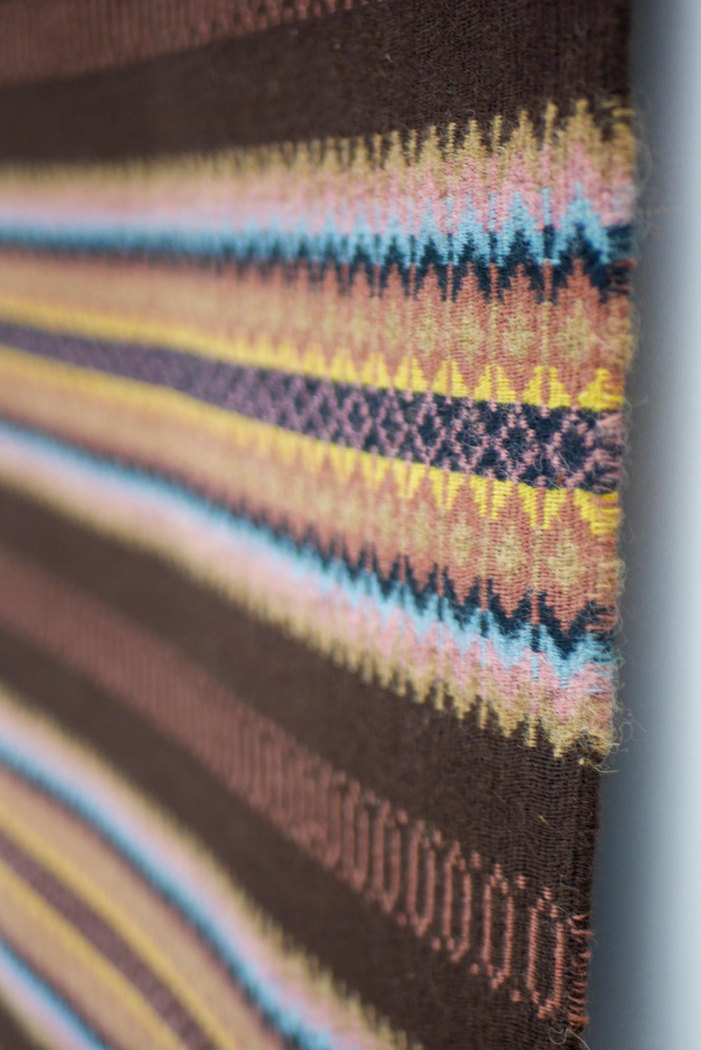 Schwedischer handgewebter Wandbehang Vintage By Schwedischer Wandbehang aus Wolle 