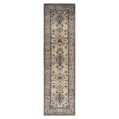 Traditional Serapi Hand Knotted Wool Beige Area Rug 2' 8" x 9' 10"